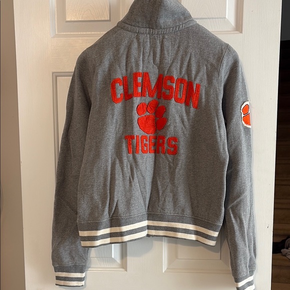 Clemson Gray Jacket with Orange Paw Patches - Picture 4 of 4